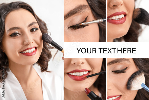 Beauty collage with fashion...