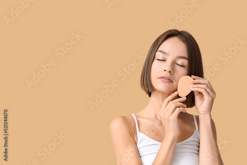 Pretty young woman with mak...