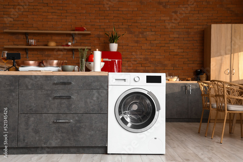 Modern washing machine in i...