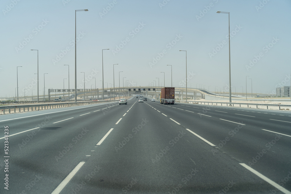 Doha road and express way.