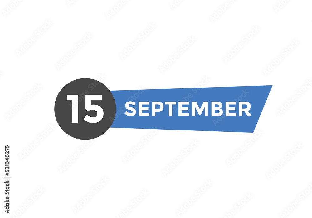 september 15 Calendar icon Design. Calendar Date 15th september. Calendar template
september 15 Calendar icon Design. Calendar Date 15th september. Calendar template