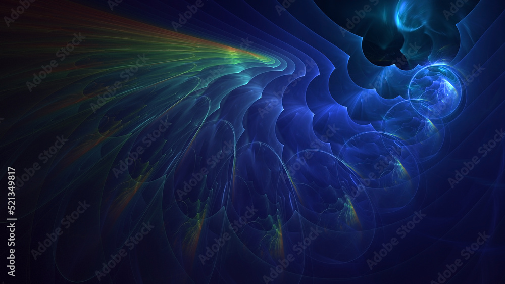 3D rendering abstract colorful fractal light background 3D rendering abstract colorful fractal light background