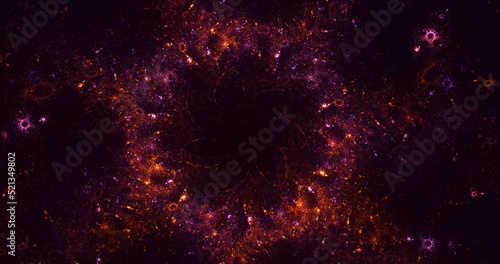 Wallpaper Mural 3D rendering abstract circle light background Torontodigital.ca