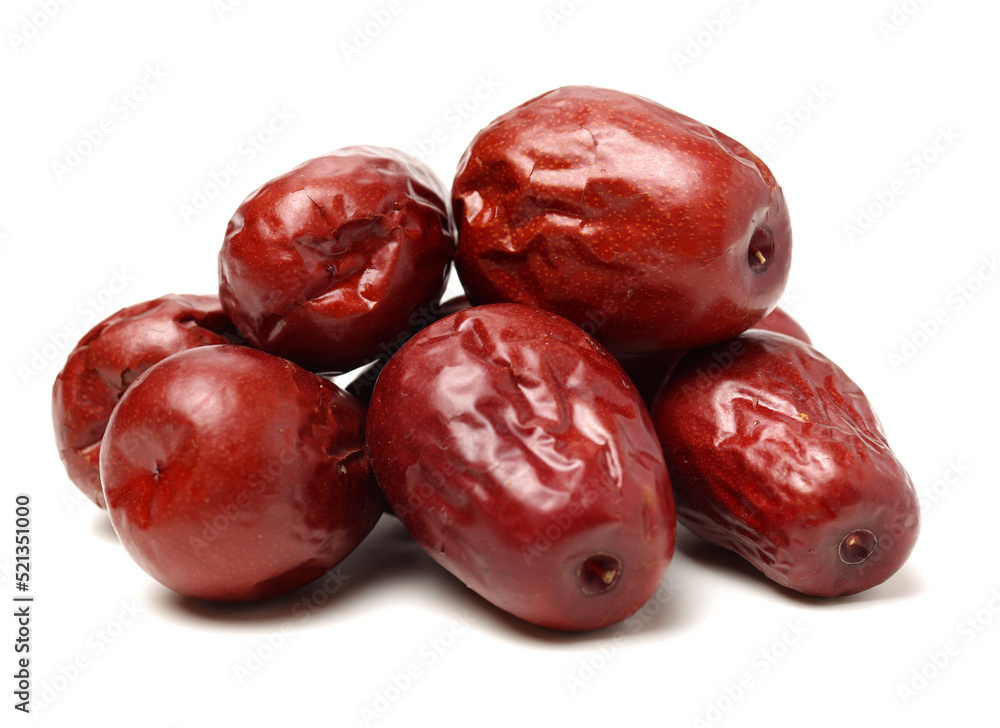 Obraz premium red date on white background