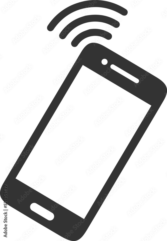 Cell phone icon, mobile icon vector Stock Vector | Adobe Stock