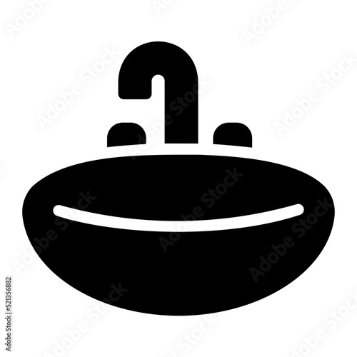 basin glyph icon