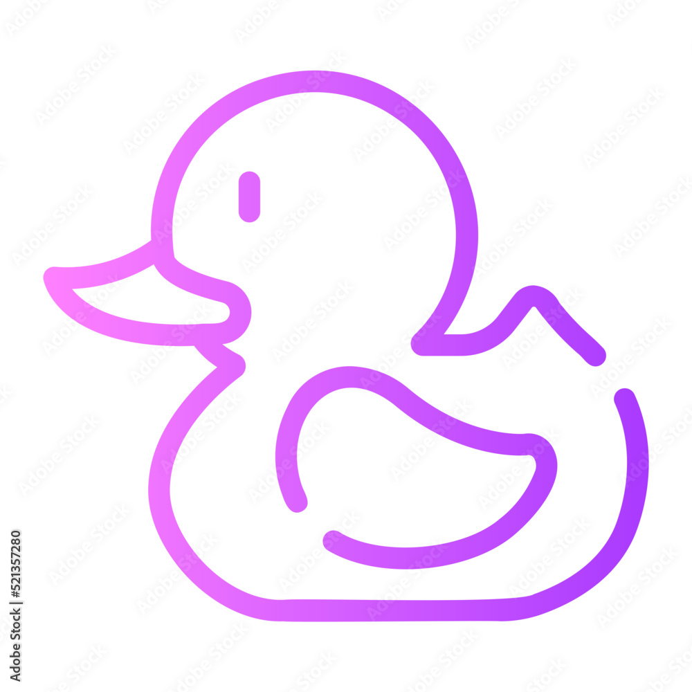 rubber duck gradient icon rubber duck gradient icon