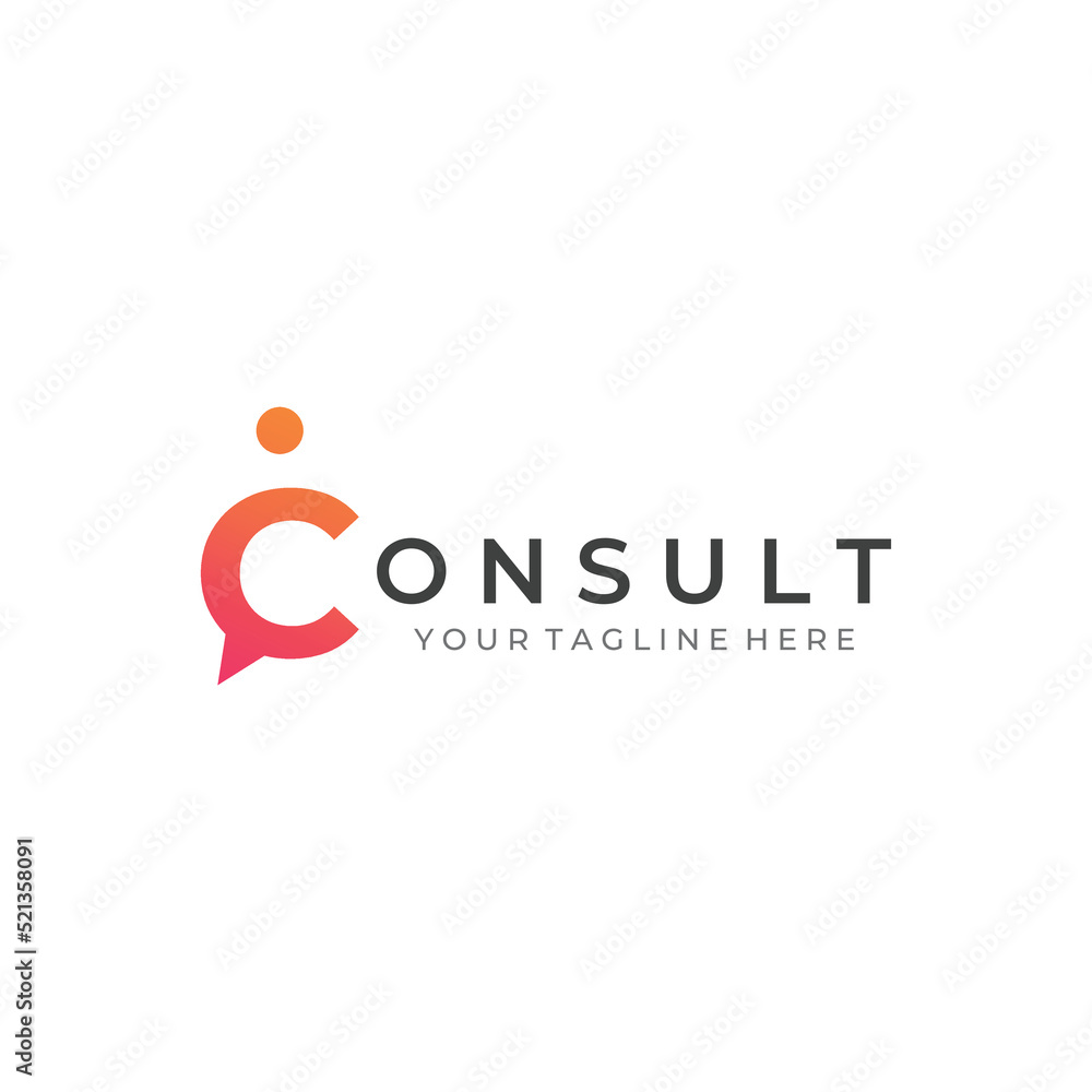 Consultation logo with bubble chat sign, infinity consultation, consultation with people. By using easy and simple illustration editing. Consultation logo with bubble chat sign, infinity consultation, consultation with people. By using easy and simple illustration editing.