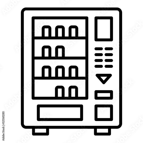 Vending Machine Line Icon