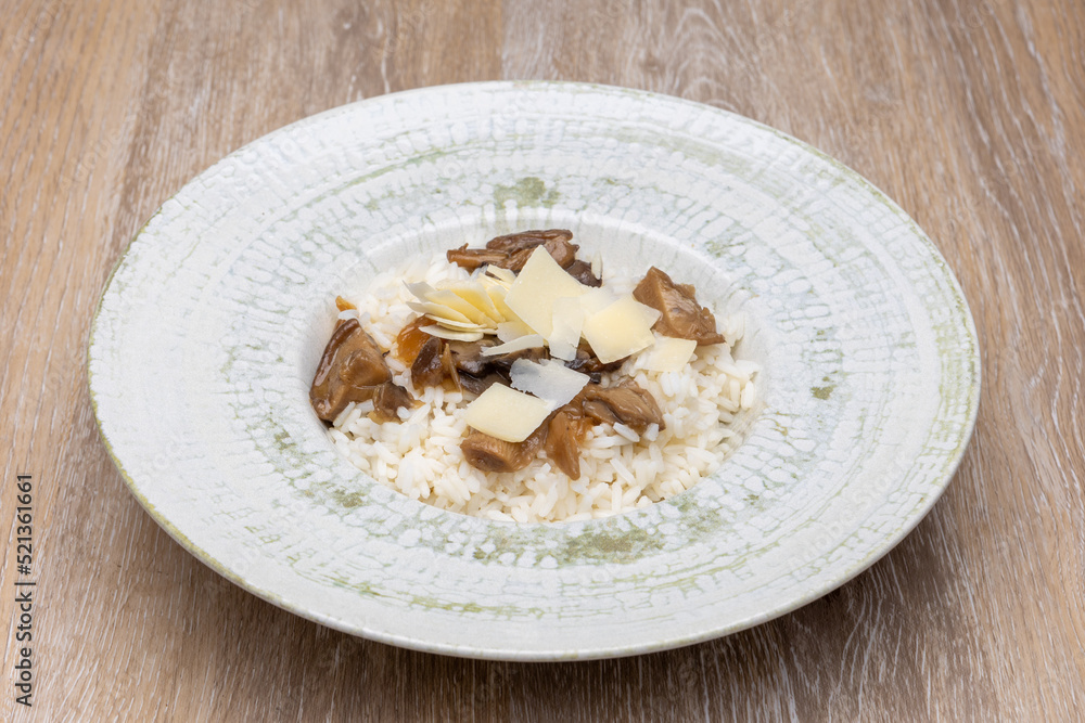 arroz con setas