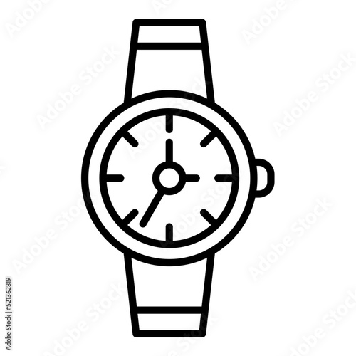 Wristwatch Line Icon