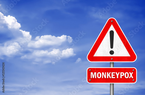 Monkeypox - road sign information message