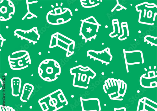 Soccer pattern background for graphic design.A-size horizontal.