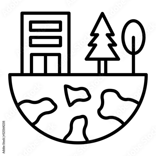 Biosphere Line Icon