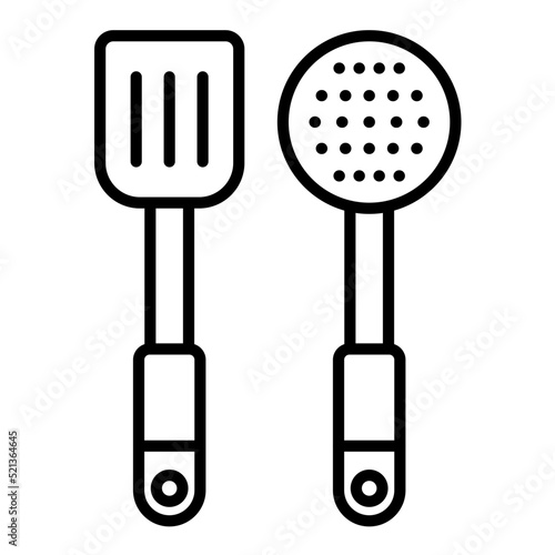 Spatula Line Icon