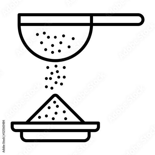 Sieve Line Icon