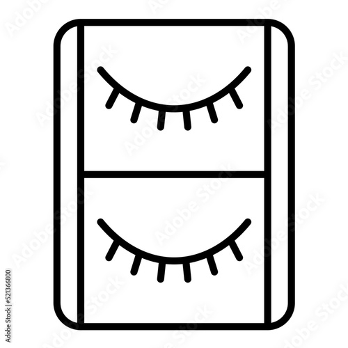 Eyelash Line Icon