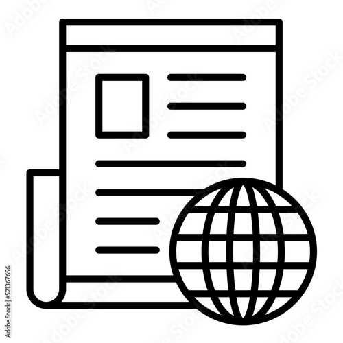 Global News Line Icon