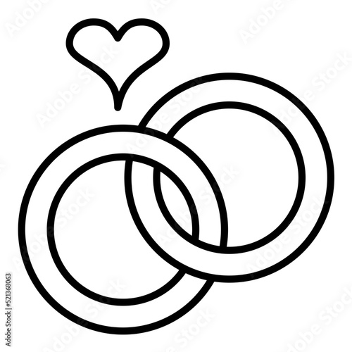 Rings Line Icon