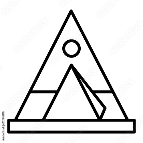 Tipi Line Icon