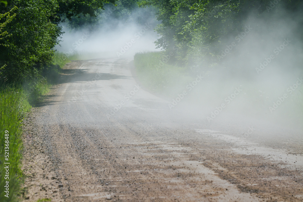 Dusty country road.