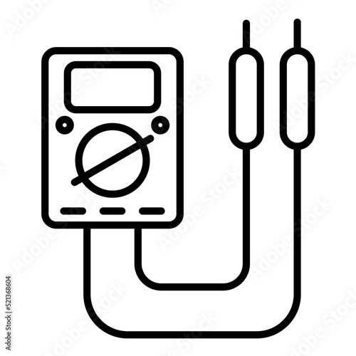 Multimeter Line Icon