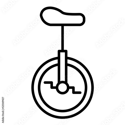 Monocycle Line Icon