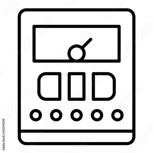 Tester Machine Line Icon