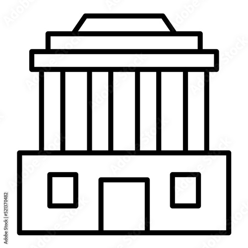 Mausoleum Line Icon