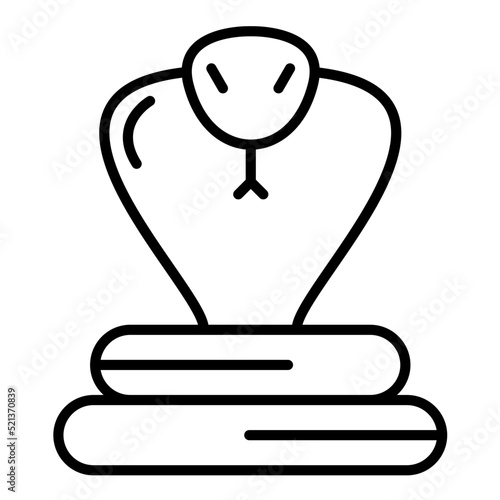 Snake Line Icon