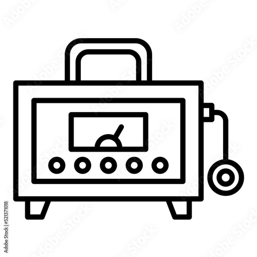 Dosimeter Line Icon