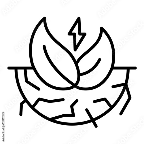 Sustainable Energy Line Icon