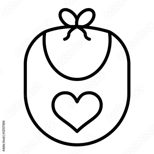Bib Line Icon