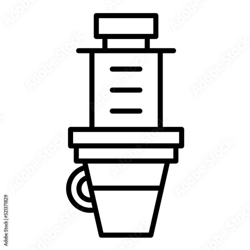 Aeropress Line Icon