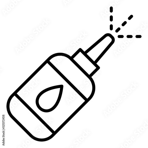 Nasal Spray Line Icon