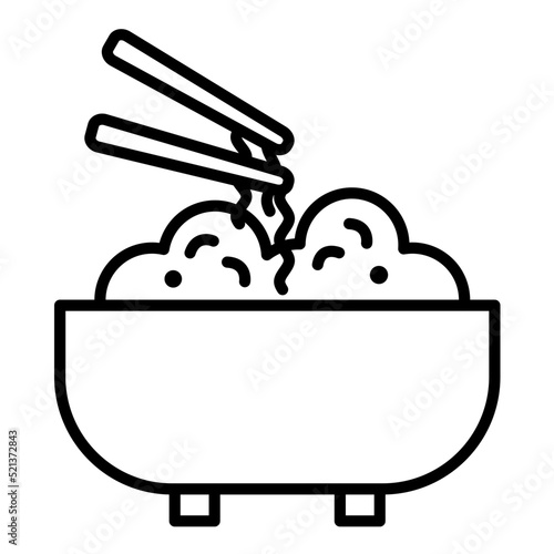 Japanese Food Line Icon