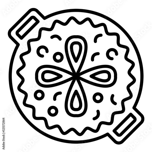 Paella Line Icon