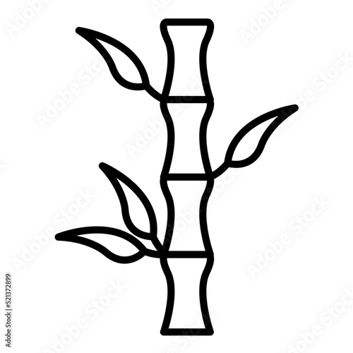 Sugar Cane Line Icon