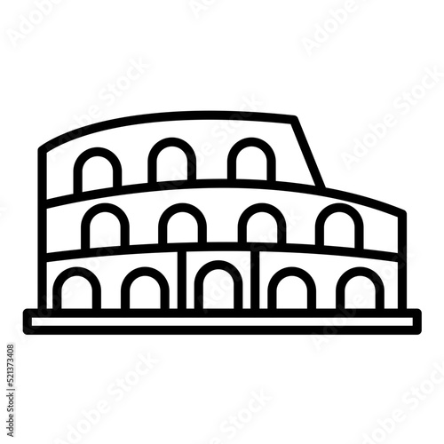 Colosseum Line Icon