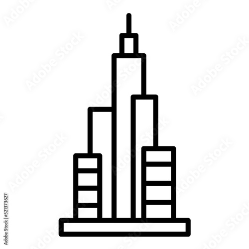 Burj Khalifa Line Icon
