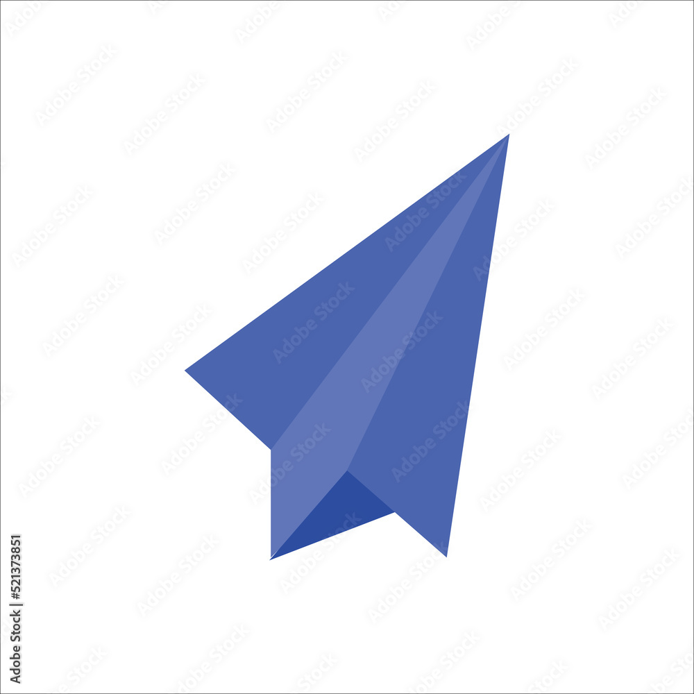 Paper airplane. Vector illustration isolated on white background. Paper airplane. Vector illustration isolated on white background.