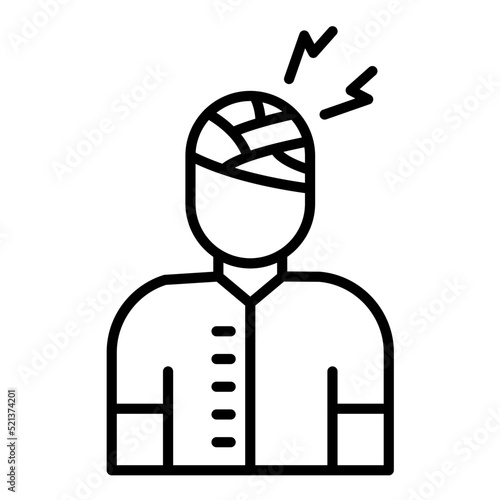 Injury Line Icon