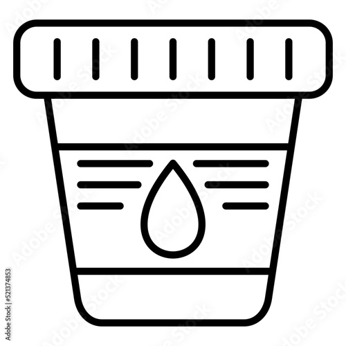 Urine Test Line Icon