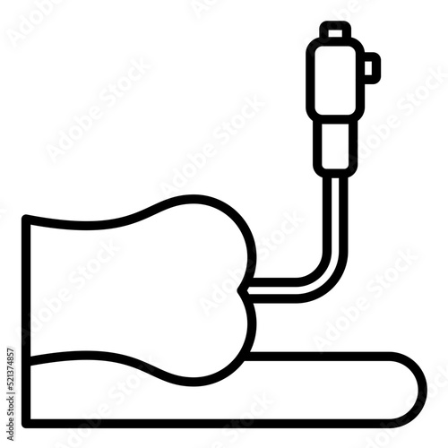 Colonoscopy Line Icon