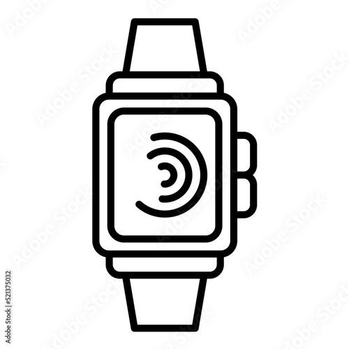 Smartwatch Line Icon photo