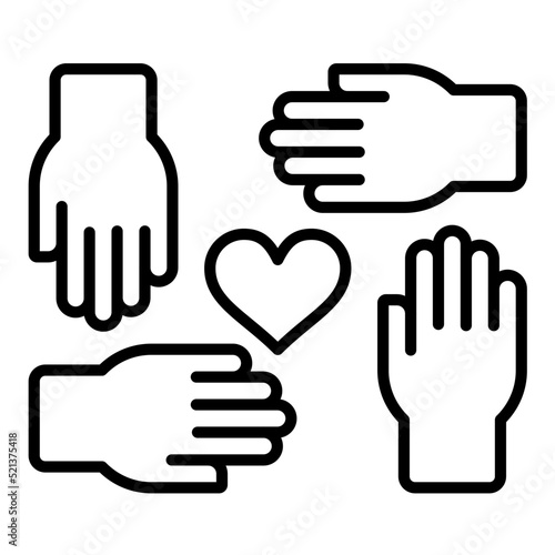 Kindness Line Icon