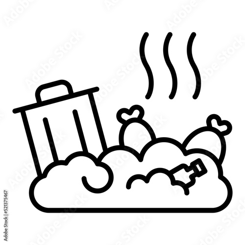 Landfill Line Icon