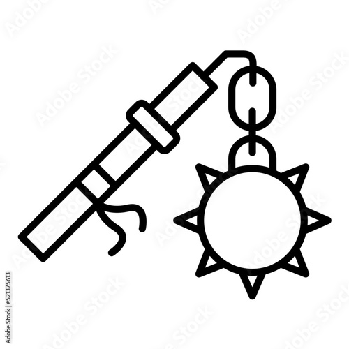 Flail Line Icon