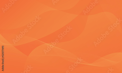 Minimal orange wave background. Suitable for landing page, presentation, social media, brochure and banner. Vector illustration. EPS 10.