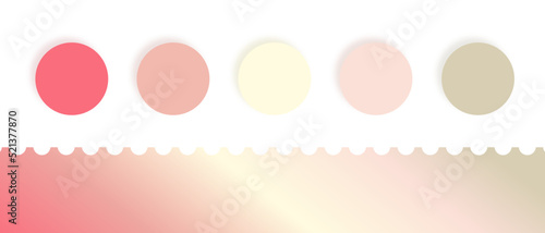Soft color palette forecast with gradient for web, fashion, art, illustration, social media, etc.